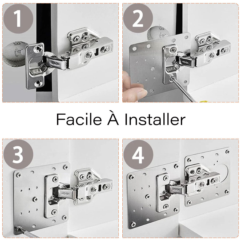 Kit de Réparation de Charnières en Acier Inoxydable : Solide, Pratique et Esthétique